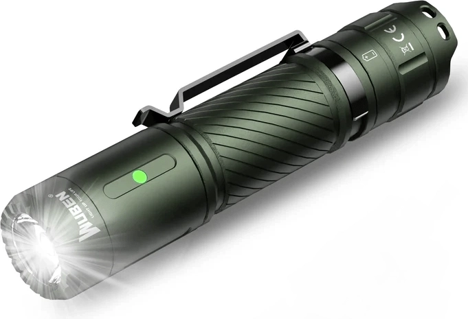 Latarka kieszonkowa Wuben C3 Army Green 1200 lm, zielona