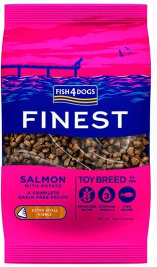 Karma dla psów, bardzo małe granulki, łosoś z ziemniakami 1,5 kg FISH4DOGS