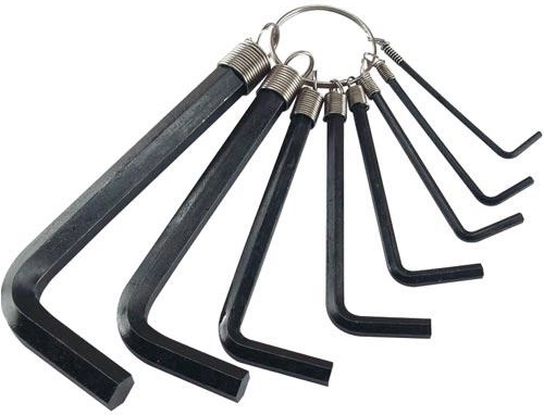 Zestaw kluczy imbusowych 2–10 mm, 8-częściowy