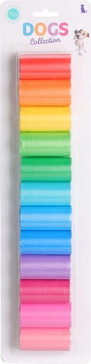 Worki na psie odchody DOGS, PE, mix kolorów, 240 szt.