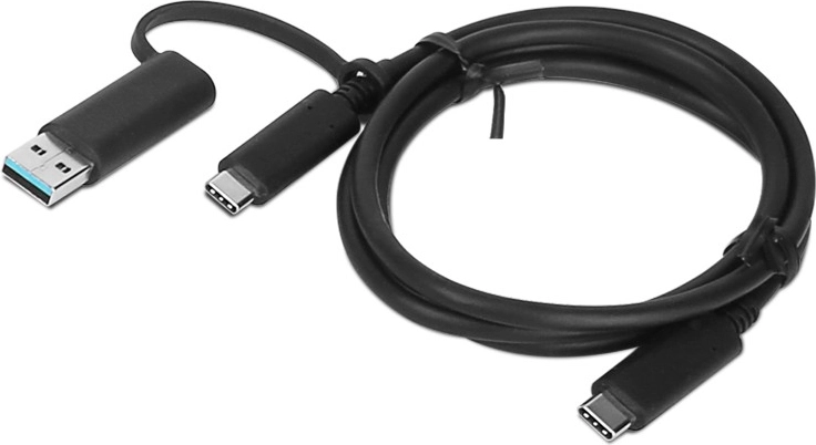 Lenovo hybrydowy kabel USB‑C z adapterem USB‑A 1 m