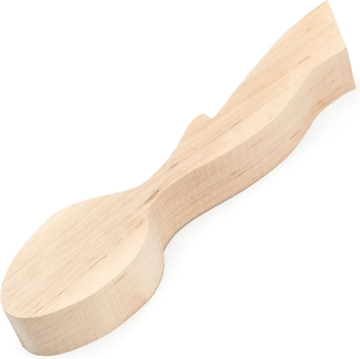 BeaverCraft półprodukt do rzeźbienia łyżek – kształt liścia z olchy