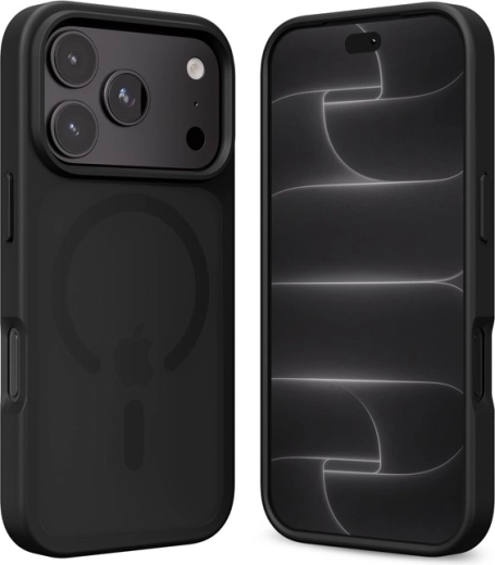 Crong Hybrid Matte Magnetic etui do iPhone'a 18 Pro / iPhone'a 17 Pro, czarne