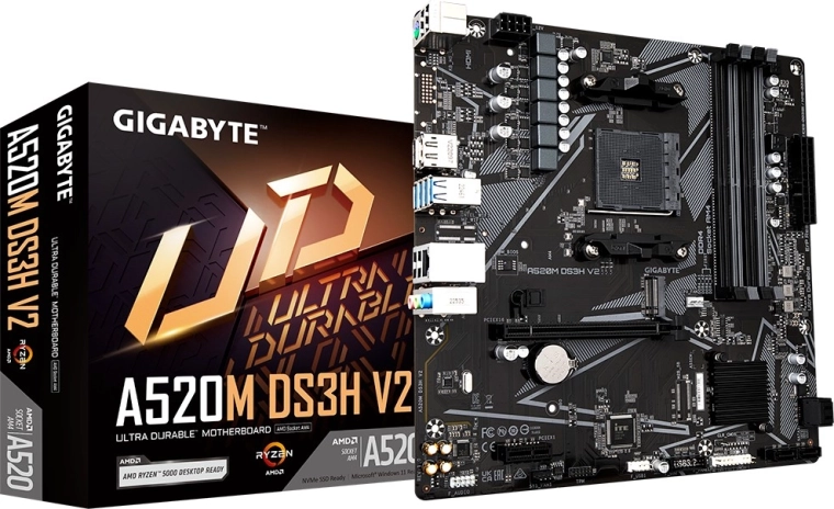 Płyta główna GIGABYTE A520M DS3H V2 (AM4, mATX)