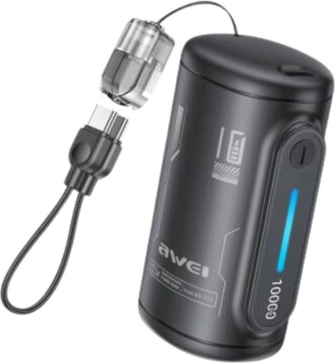 Powerbank Awei WP-117 10 000 mAh 22,5 W, 2× USB-C - 1 szt.