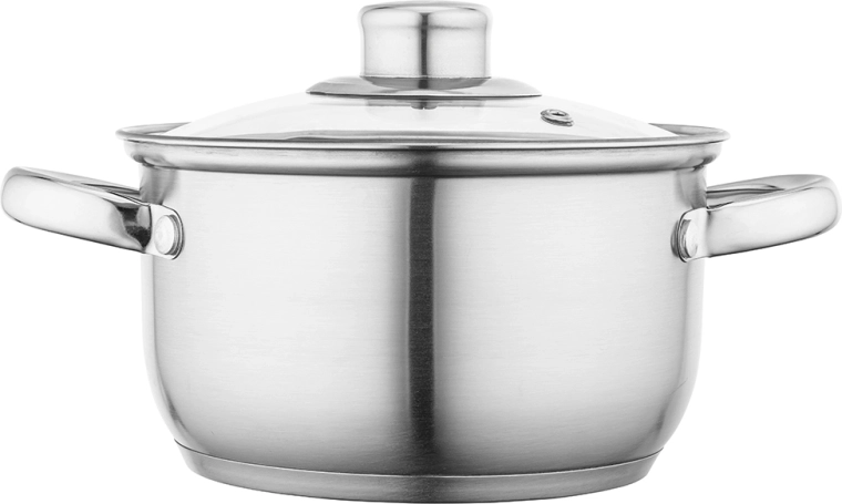 Fabio garnek ze stali nierdzewnej z pokrywką 16 cm, 1,9 l