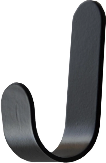 Samoprzylepne haczyki prostokątne czarne, zestaw 4 szt.