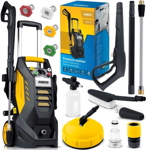 Humberg HM-302 elektryczna myjka ciśnieniowa ze zwijanym bębnem 2500 W