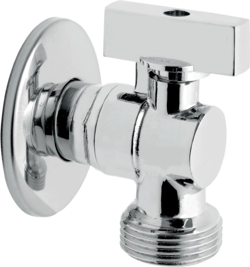 Pralkowy zawór kątowy ze zwrotnym zaworem 1/2" x 3/4"