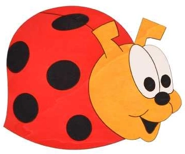 Średnia drewniana dekoracja Biedronka