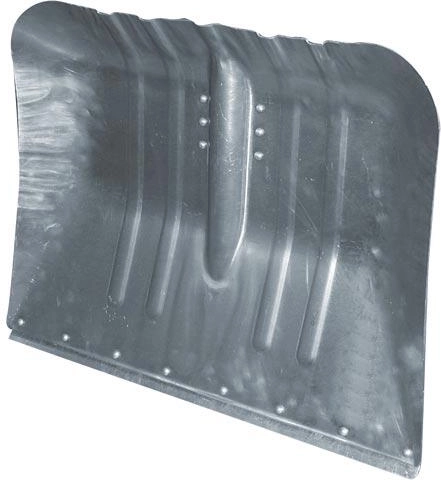 Aluminiowa zakrzywiona łopata do śniegu 47 × 38 cm bez trzonka