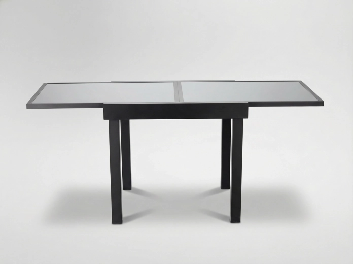 Ogrodowy rozkładany aluminiowy stół Oliver 90/180 × 90 × 75,5 cm