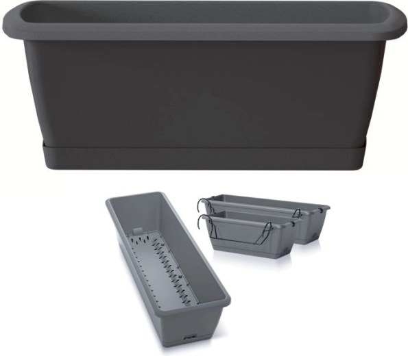 Skrzynka z automatycznym nawadnianiem RESPANA EASYCARE 39,7 cm antracyt