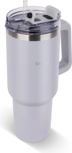 Lamart Huge kremowy kubek termiczny 1,2 l