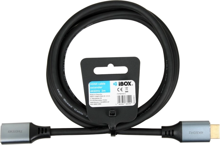 Kabel DisplayPort – HDMI 4K 60 Hz, złocone złącza, 3 m