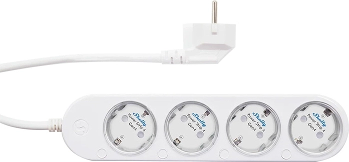 Inteligentna listwa zasilająca Shelly Power Strip 4 Gen4 z obsługą Zigbee i Matter