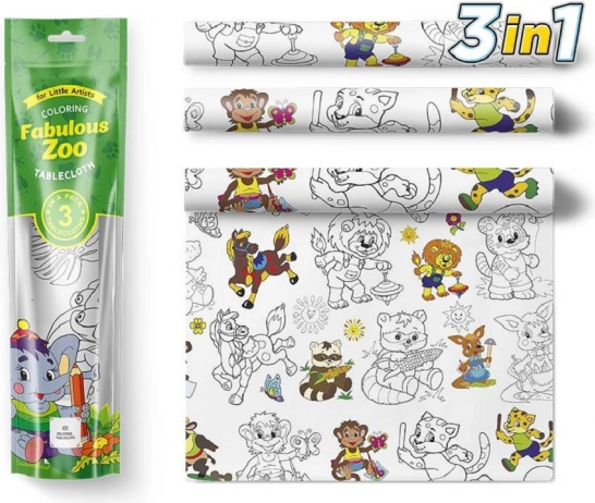 Obrusy do malowania Pexi - Sensacyjne zoo