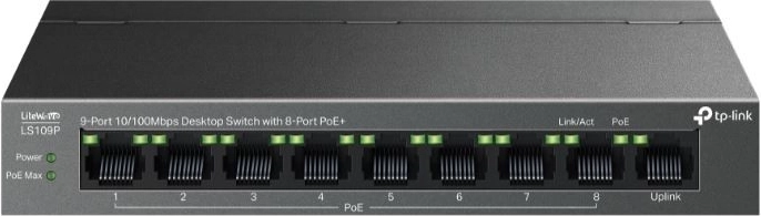 Przełącznik sieciowy TP-Link z 8 portami PoE+