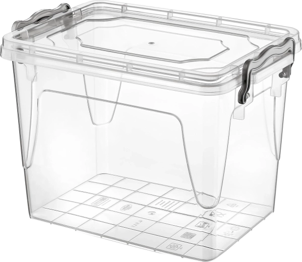 Plastowy pojemnik na żywność 2,7 l z pokrywką na klips