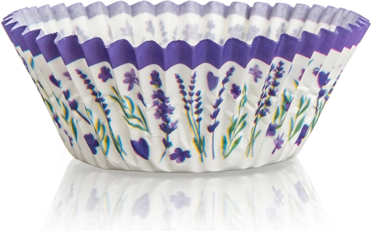 Papierowe papilotki na muffiny LAVENDER, 60 szt.