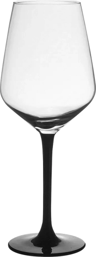 Kieliszki do czerwonego wina Rubin black 370 ml 6 szt.