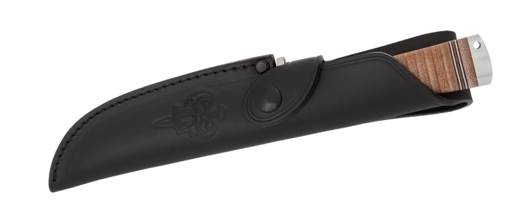 Czarne skórzane etui Fällkniven NL4 Frej