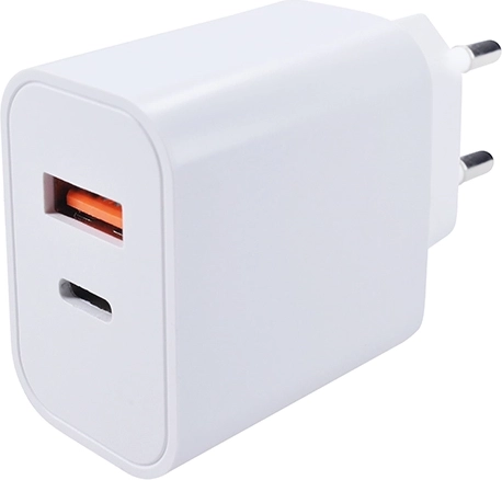 Szybka ładowarka Solight USB-A + USB-C 20 W