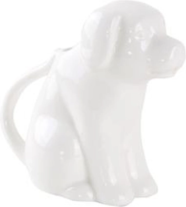 Ceramiczna mlecznik w kształcie psa 12,5 × 7 × 11,8 cm