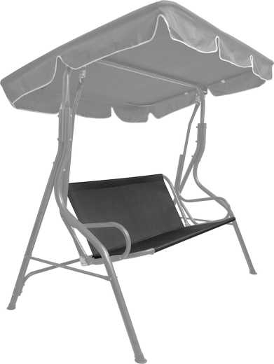 Tekstylny siedzisko na huśtawkę 93 × 114 cm antracyt