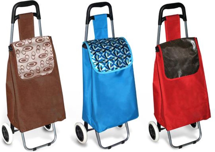 Wózek zakupowy 34 l z ergonomicznym uchwytem