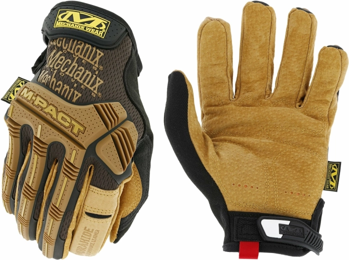 Skórzane rękawice robocze Mechanix Durahide M‑Pact Leather, rozmiar S