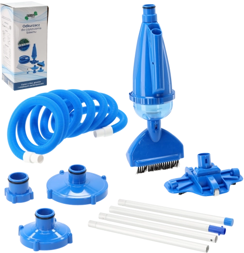 Odkurzacz do czyszczenia basenu z aluminiowym drążkiem i wężem 5 m