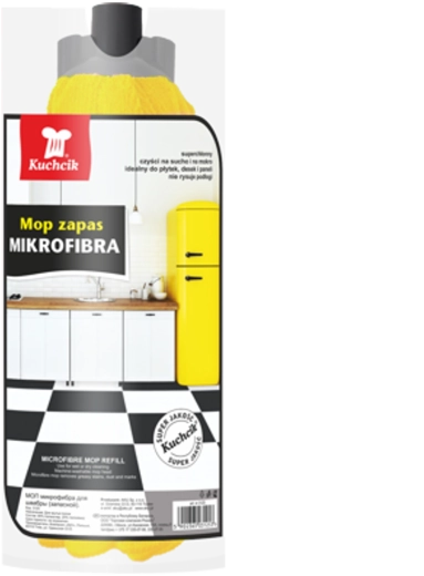 Mop z mikrofibry ze wstawką Power Scrub KUCHCIK
