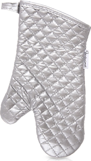 Bawełniana rękawica kuchenna srebrna 33 cm