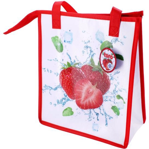 Torba termiczna Toro na zamek błyskawiczny, truskawka 32 × 27 × 13 cm