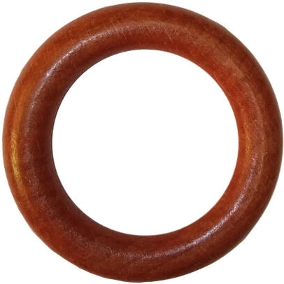 Drewniane zawieszane kółka z haczykiem wiśnia (10 szt.)