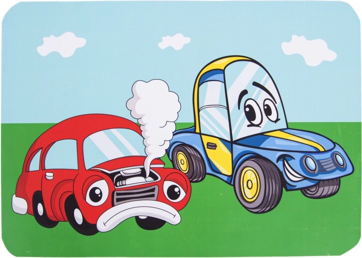 Dziecięca plastikowa podkładka na stół Auto 35 × 25 cm