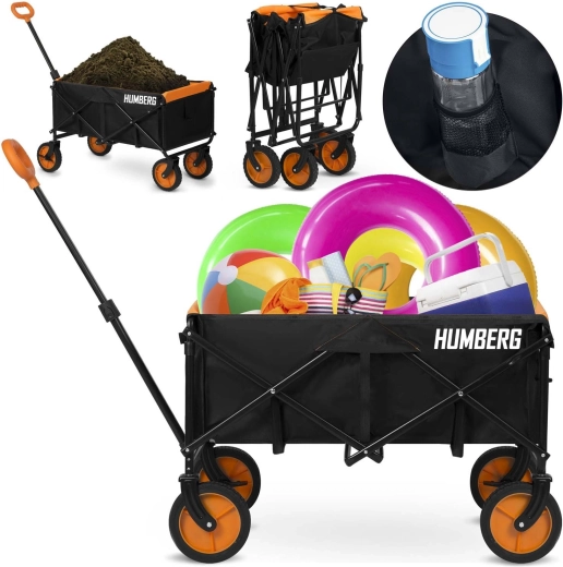 Składany wózek transportowy 100 l HUMBERG HM-513