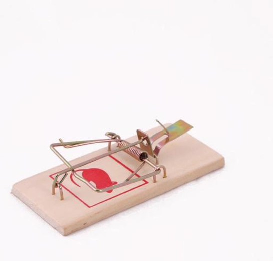 Drewniana pułapka na myszy, zestaw 3 szt.