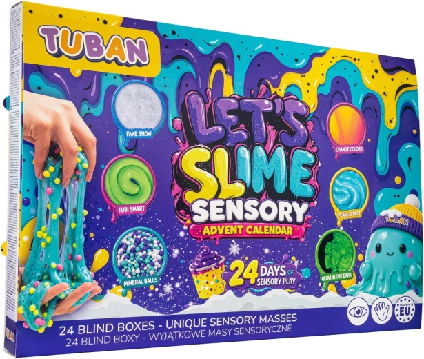 Kalendarz adwentowy Let's Slime – 24 dni sensorycznej zabawy