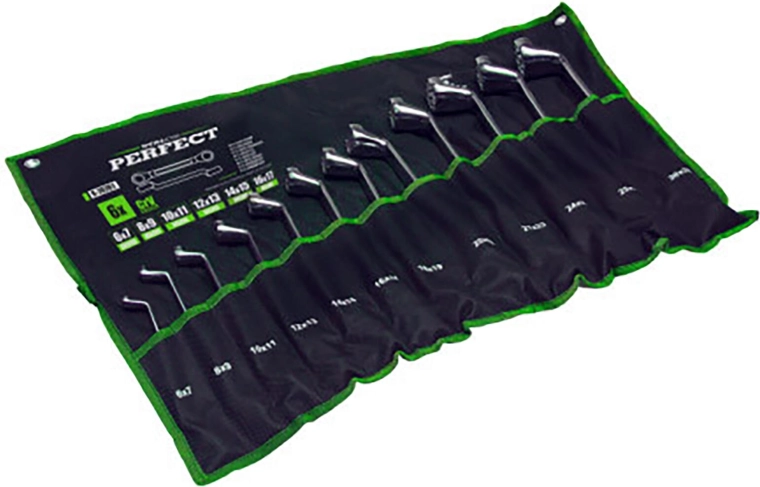Stalco zestaw wygiętych kluczy oczkowych 6–22 mm (8 szt.)