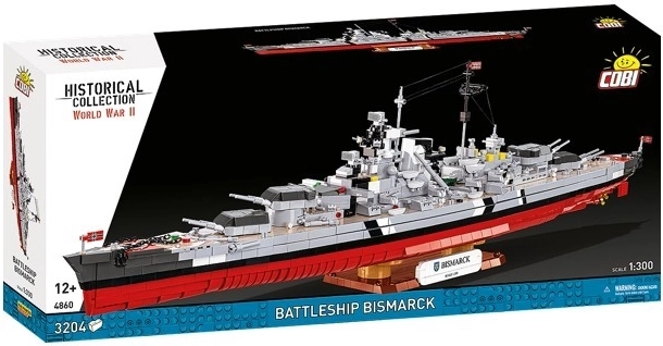 Klocki okręt wojenny BISMARCK 1:300 – 3204 elementy