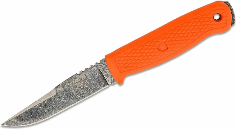 Nóż outdoorowy Condor Bushglider Orange z pochwa, 10,7 cm