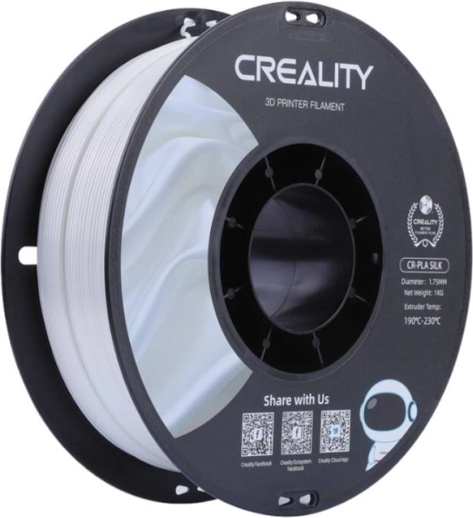 Filament Creality CR‑PLA Silk biały 1,75 mm
