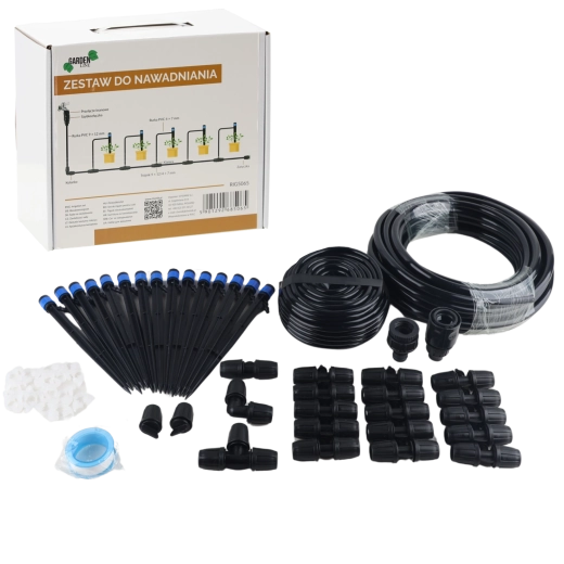 Zestaw nawadniania kroplowego z 15 kroplownikami