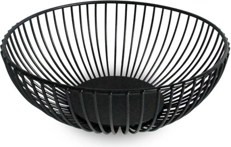 Druciana misa na owoce Kitchisimo czarna 18 cm