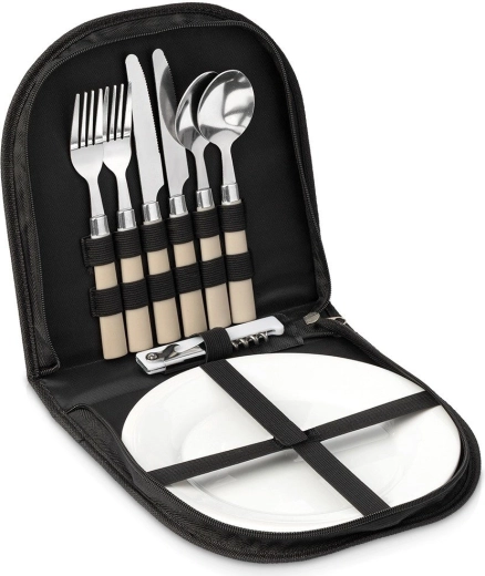 Zestaw piknikowy w etui dla 2 osób, 10 elementów