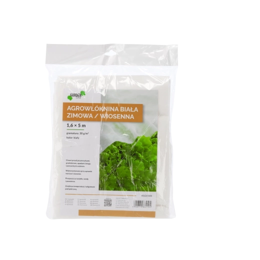 Zimowa i wiosenna agrowłóknina biała 30 g/m² 1,6 × 5 m