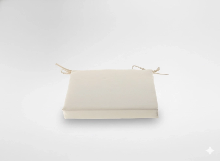 Poduszka na krzesło 40 × 40 × 5 cm beżowa