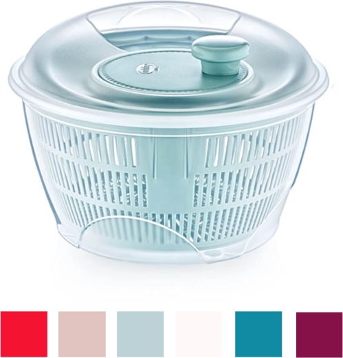 Suszarka do sałaty 5 l, szaro‑niebieska